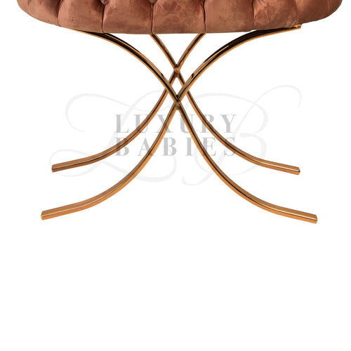 BLUSHED - Tufted Velvet Bassinet